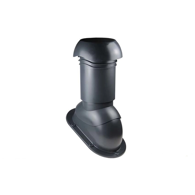 Ventilation chimney TRIVENTA IVT universal flat black