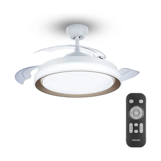 Ventilatore da soffitto Philips Atlas con luce Gold 35 W 28 W 4500 Lm (2700 K)