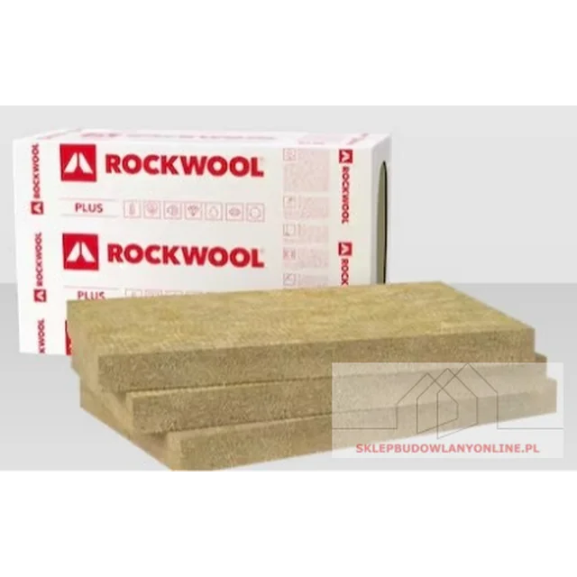 Ventirock Plus 100mm akmens vata, lambda 0.034, pakuotė= 2,4 m2 ROCKWOOL