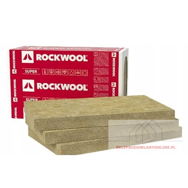 Ventirock Super 50mm lã de rocha, lambda 0.033, pack= 4,8 m2 ROCKWOOL