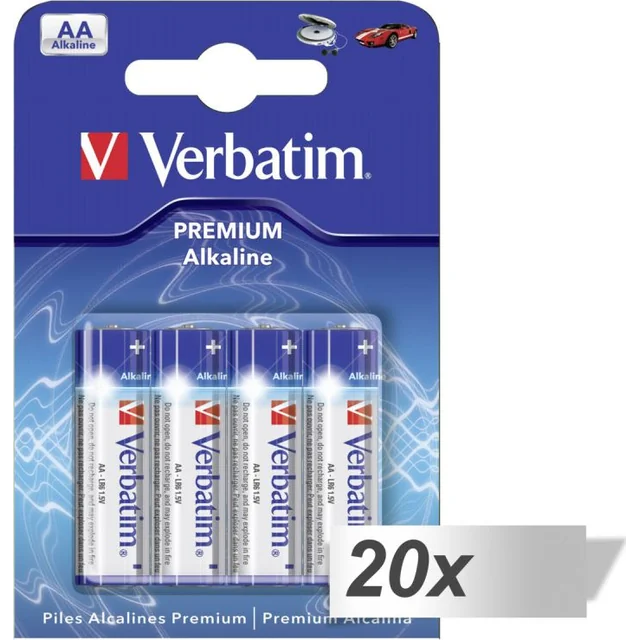 Verbatim AA batteri / R6 80 stk.