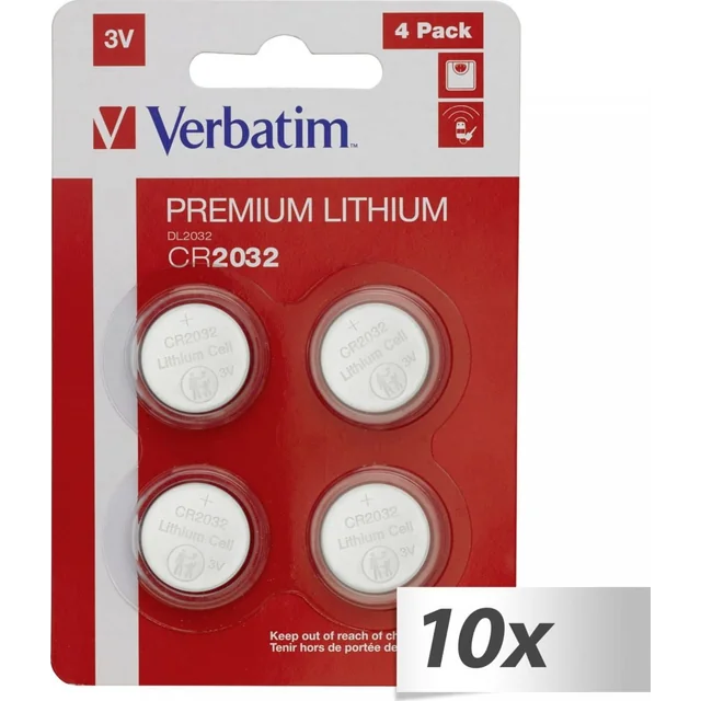 Verbatim Battery CR2032 40 pcs.