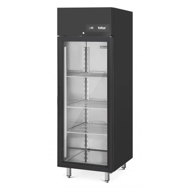 Verglaster Kühlschrank, Kühlschrank, schwarze Rillen 650l 695x810x2020