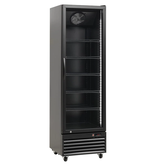 Verglaster Kühlschrank SD426-BLACK | 394L | schwarz (RQ429)