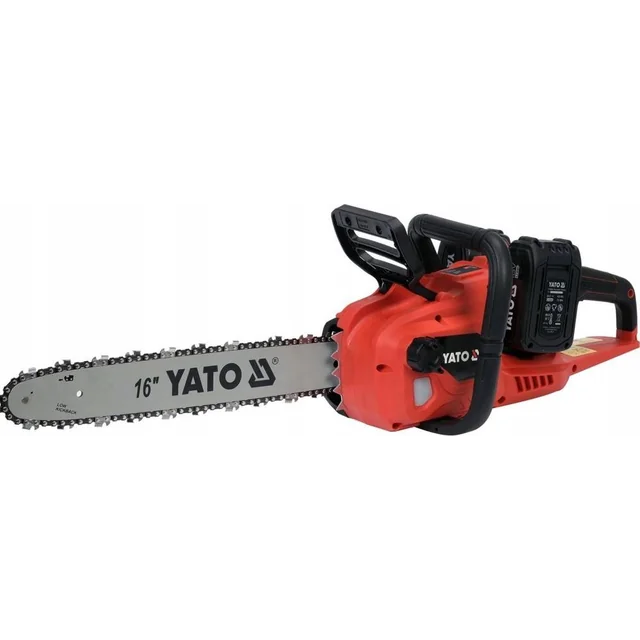 Верижен трион Yato YATO SAW 16" 2X18V B/SZCZ. 2X4AH + ДВОЙНО ЗАРЕЖДАНЕ