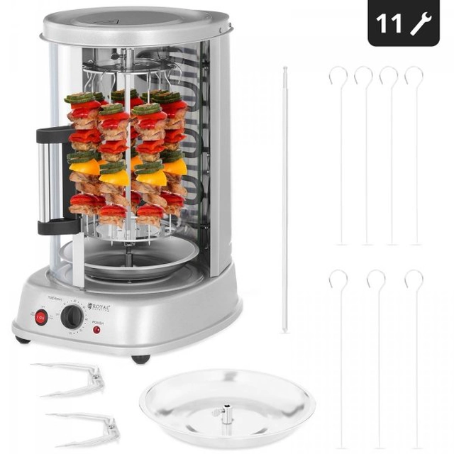 Vertikālais grils — 1500W – 3w1 ROYAL CATERING 10010881 RCGV-1400