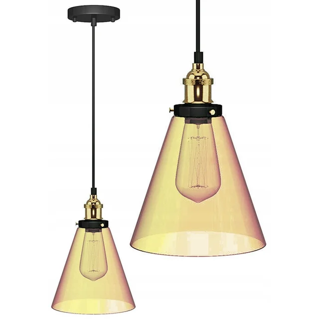 VERTO A BROWN glass hanging ceiling lamp APP043-1CP