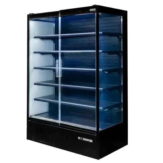 Vetrina professionale per negozio di scaffalature per refrigerazione 1250x740x2010mm 1292L