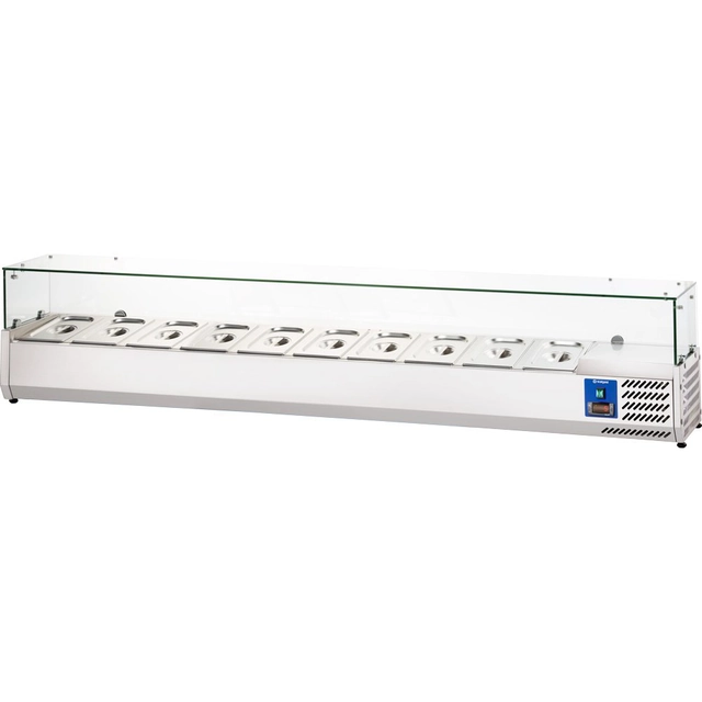 Vetrina refrigerata con vetro 2000 Mm 10x Gn 1/4 Stalgast 834141