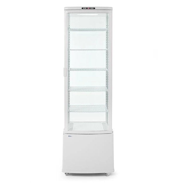 Vetrina refrigerata orientabile 280L 280L bianca