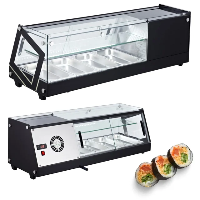 Vetrina Refrigerata Per Sushi 5x Gn 1/3 131 Cm Rts-64b