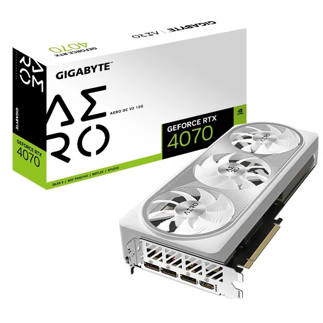 VGA PCIE16 RTX4070 12GB GDDR6X/N4070AERO OCV2-12GD GIGABYTE