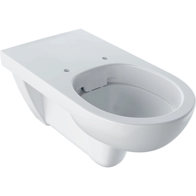 Væghængt toiletskål Selnova Comfort afvaskning,B35.5 cm,H34 cm,T70 cm, lang, Fælgfri, til handicappede