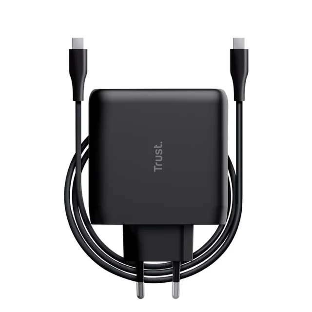 Vægoplader + kabel-USB-C Trust 24818 Sort