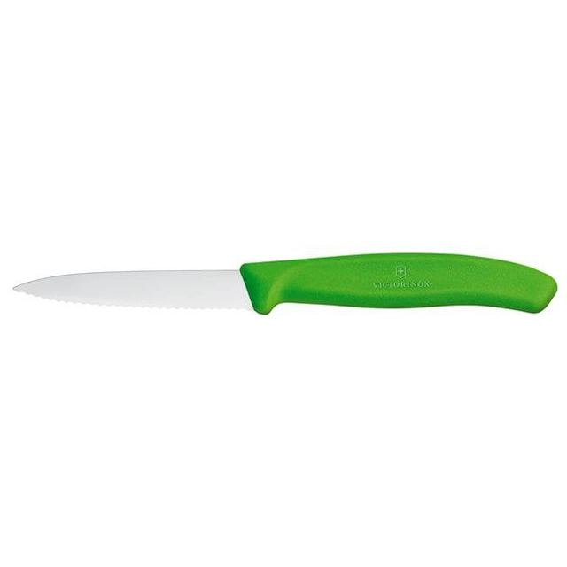 Victorinox Swiss Classic Couteau à légumes dentelé 80mm vert