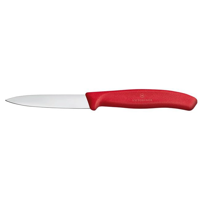 Victorinox Swiss Classic Cuchillo para verduras, liso, 8 cm, rojo