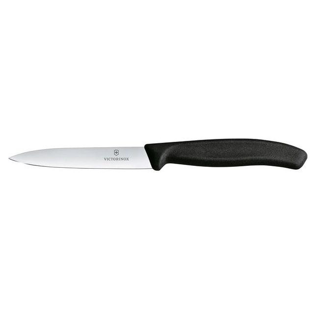 Victorinox Swiss Classic Grönsakskniv, slät, 10 cm, svart
