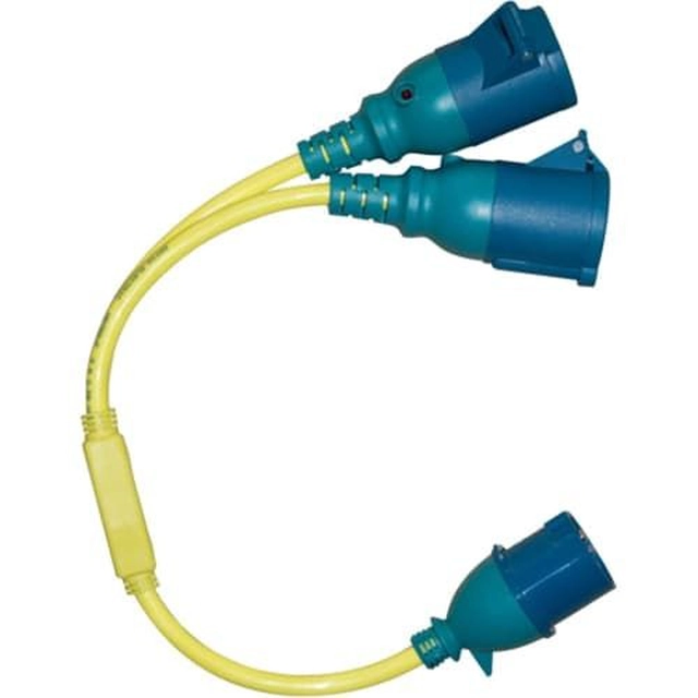 Victron Energy 16A/250V CEE stekker / 2xCEE contactdoos verdeelkabel