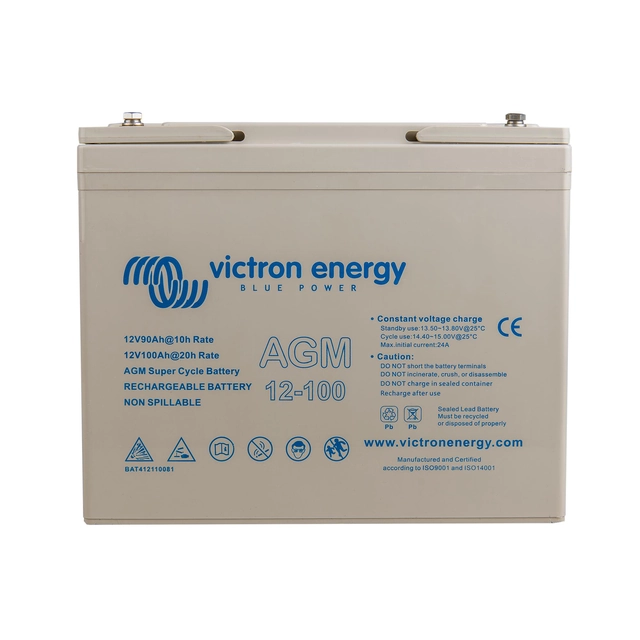 Victron Energy AGM supertsükli aku 12V / 100Ah (M6)