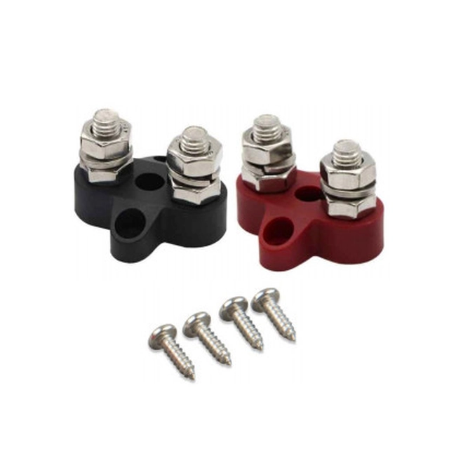 Victron Energy Dual Terminal Stud M8-linked set (1 red/1 black)