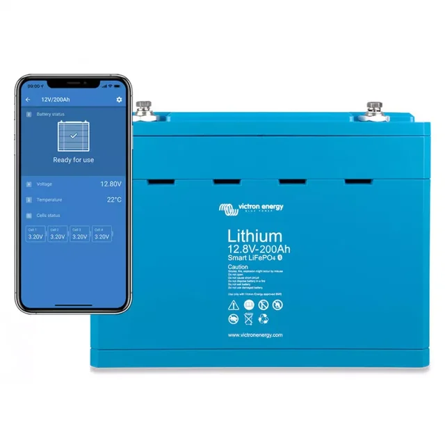 VICTRON ENERGY LiFePO4 12,8V/200Ah Slimme batterij