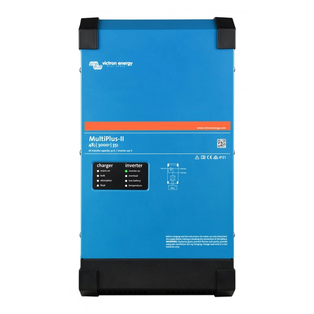 Victron Energy MultiPlus-II 48V 3000VA/2400W växelriktare med inbyggd batteriladdare