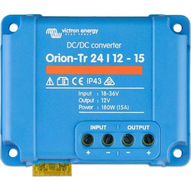 Victron Energy pārveidotājs Victron Energy Orion-Tr līdzstrāvas/līdzstrāvas pārveidotājs 24/12-15 18, 35 V 20 A 120 W (ORI241215200R)