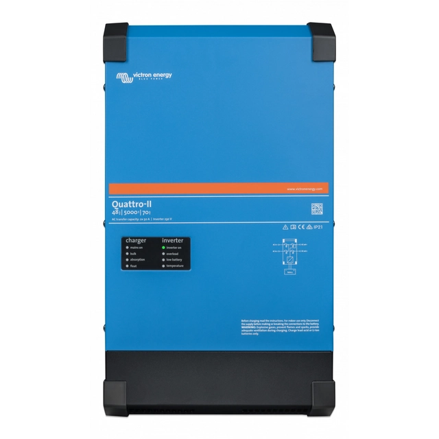 Victron Energy Quattro-II 48V 5000VA/4000W inverter beépített akkumulátortöltővel