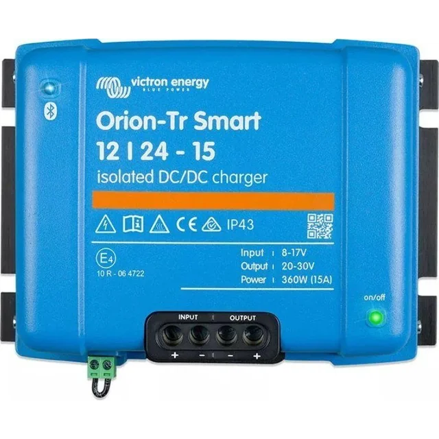 Victron Energy Victron Energy Orion-Tr Smart 12/24-15A Eristetty DC-DC-laturi