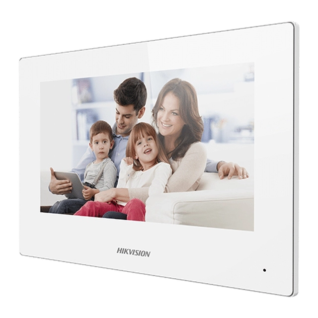 Videó intercom monitor TCP/IP vezeték nélküli érintőképernyős TFT LCD 7inch'alb - HIKVISION DS-KH6320-WTE1-W