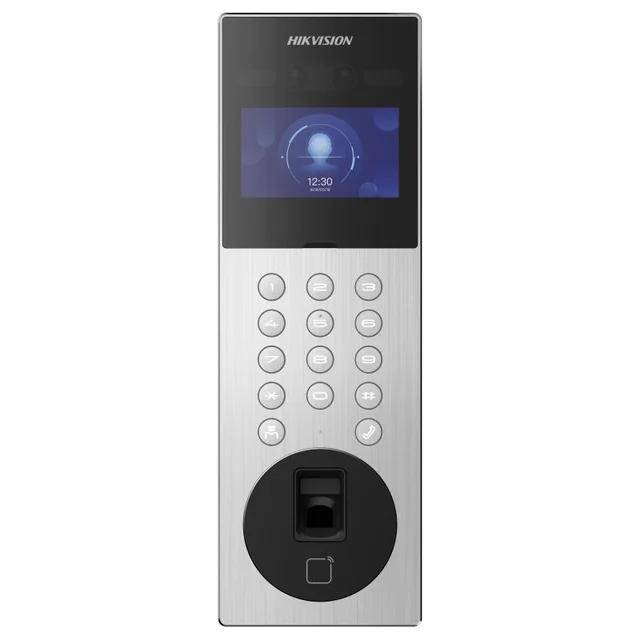 Videó intercom TCP/IP, 4.3" érintőképernyő, 2x 2MP, Arcfelismerés, kártya, riasztó - HIKVISION DS-KD9203-ME6