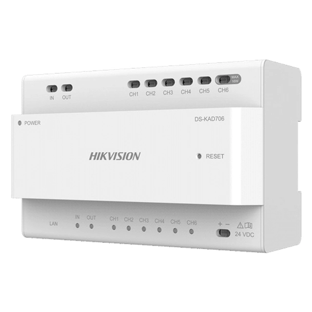 Video-/ljuddistributör för 6 stationer - HIKVISION DS-KAD706
