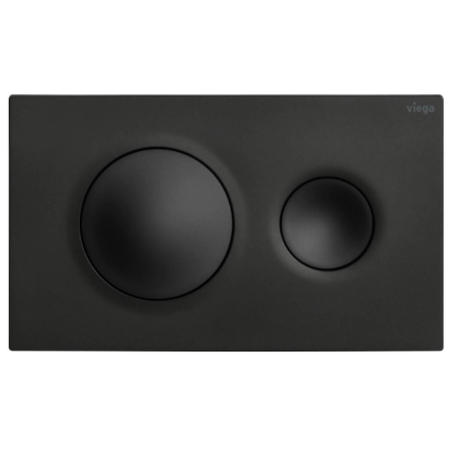 Viega Prevista Visign for Style botón de inodoro 20 negro mate 796389