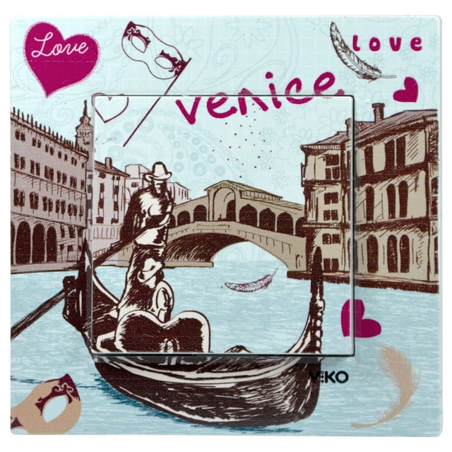 Vienpolis jungiklis (vienas) „Viko Panasonic Karre Cities Venice“