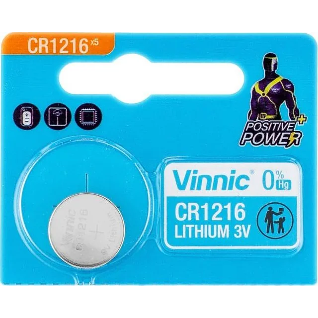 Vinnic Batteri CR1216 1 stk.