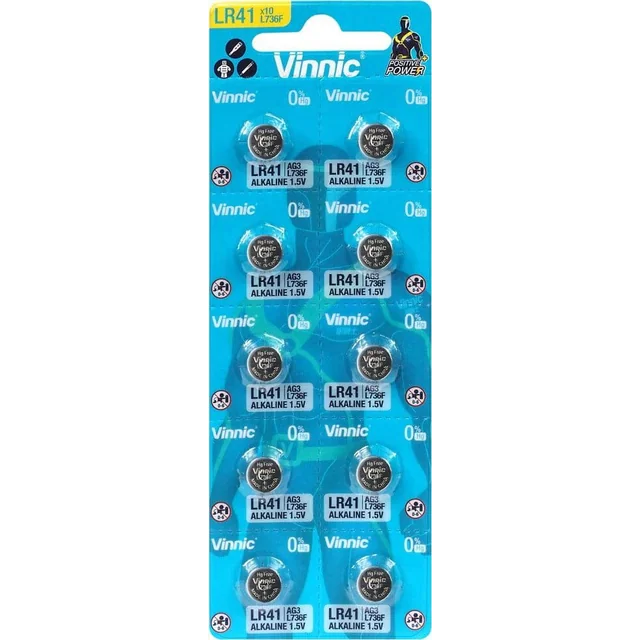 Vinnic Battery LR41 10 pcs.