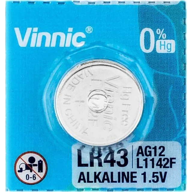 Vinnic Battery LR43 1 pcs.