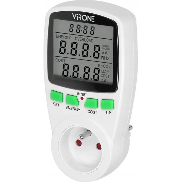 Virone Virone entaxa wattmätare EM-4 16A 3680W
