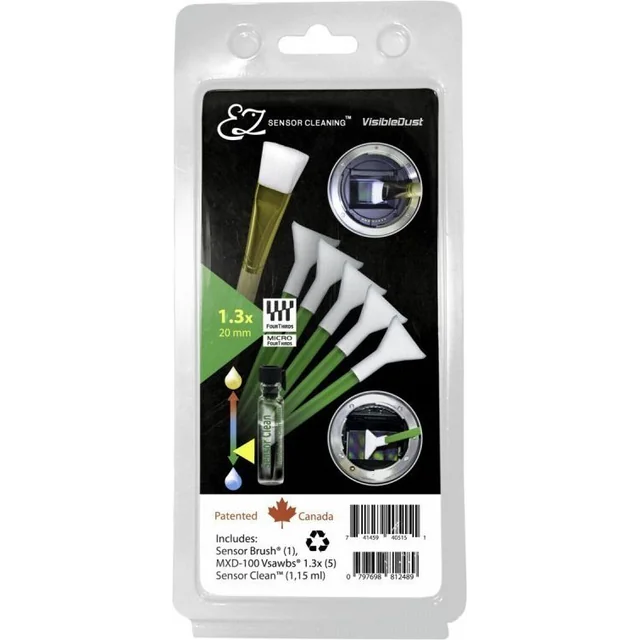 Visible Dust EZ Plus Kit Sensor Clean 1.3x 20 mm pour capteurs de caméra vert (12300377)