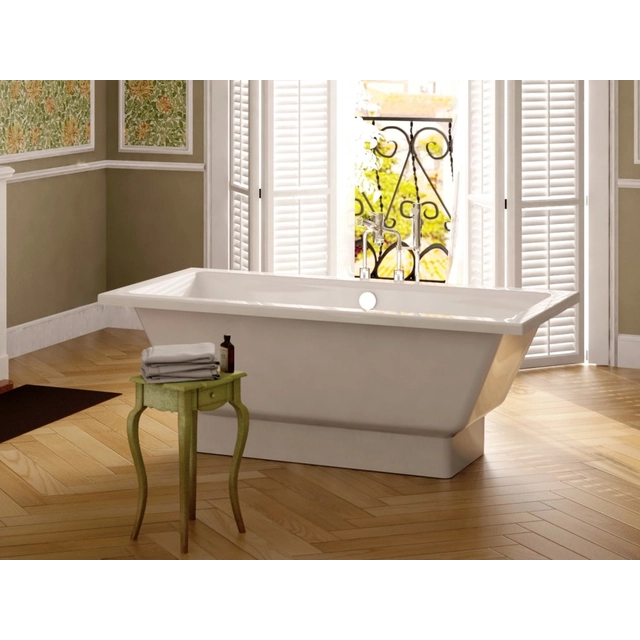 Vispool Nordica stone bathtub, with hidden legs, 170x75 white