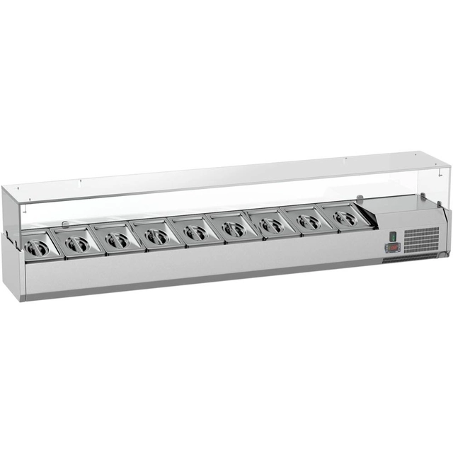 Vitrina de refrigeração com vidro 8x Gn 1/4 Stalgast 834840