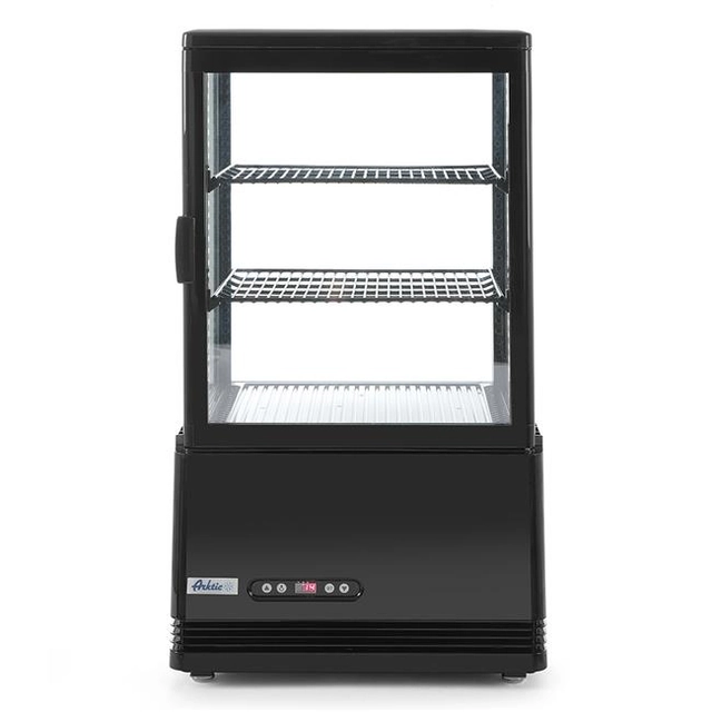 Vitrina refrigerada ajustável 58L 58L preta