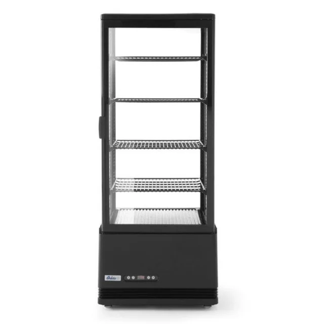 Vitrina refrigerada com iluminação, preta 98L Hendi