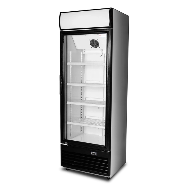 Vitrina refrigerada con cristal, capacidad. 382l