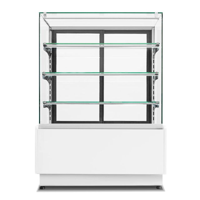 Vitrina refrigerada para confeitaria Dolce Visione Premium 900 | interiores em aço inoxidável | 900x690x1300 mm