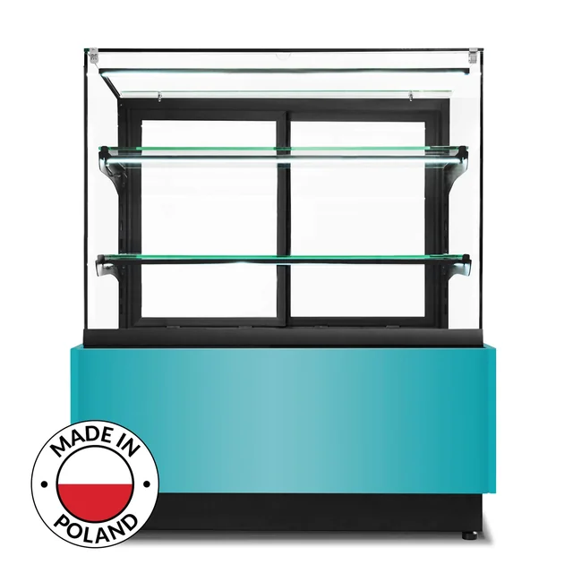 Vitrina refrigerada para confeitaria Dolce Visione Premium Breve 1300 | versão reduzida | 1300x670x1110+/-10 mm