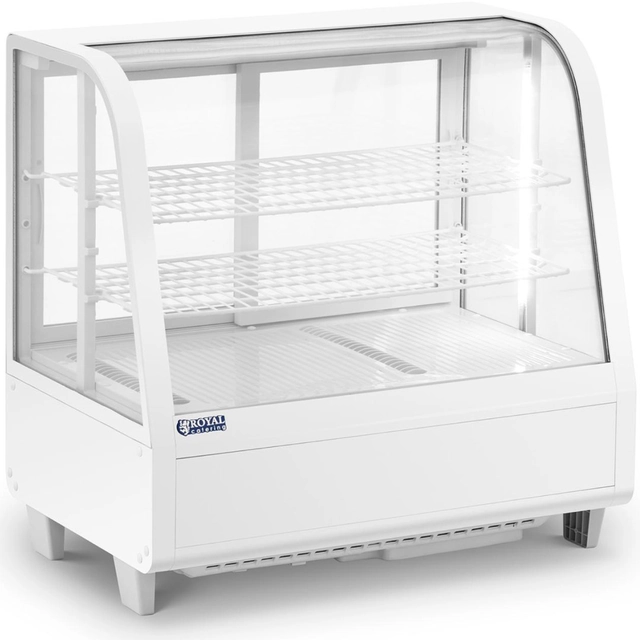 Vitrina refrigerada, vidro, 3 horizontal 100 l - branco