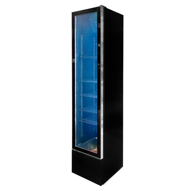 Vitrine de réfrigérateur professionnelle 1-drzwiowa 390x470x1880mm