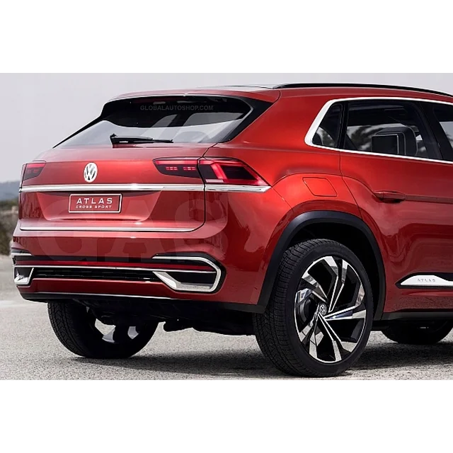 Volkswagen Atlas Cross Sport – chromuotų juostelių grotelių buferio manekenų derinimas