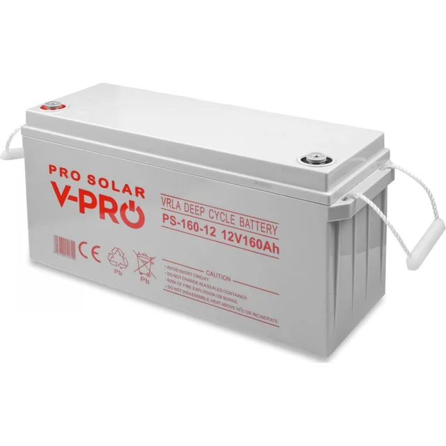 Volt BATTERIE VOLT POLSKA DÉCHARGE PROFONDE VPRO SOLAIRE 12V 160Ah VRLA SANS ENTRETIEN